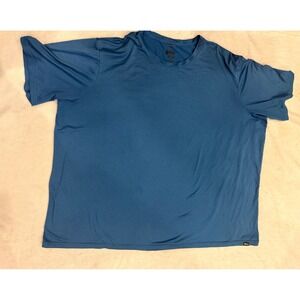 REI Co-op Mens 3XL Blue Performance Active T-Shirt Stretch Hiking Gym Tee